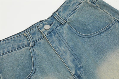 Jeans Rotos con Parches Bordados y Letras - Image 8