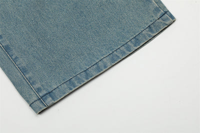 Jeans Rotos con Parches Bordados y Letras - Image 10