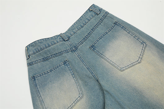 Jeans Rotos con Parches Bordados y Letras - Image 12