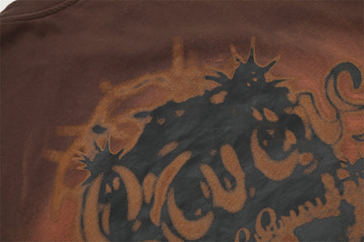 Playera Degradado Tie-Dye Manga Corta Estilo Relajado - Image 8