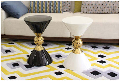 Mesa Auxiliar Minimalista Postmoderna de Acero Inoxidable - Estilo Chino Contemporáneo - Image 12