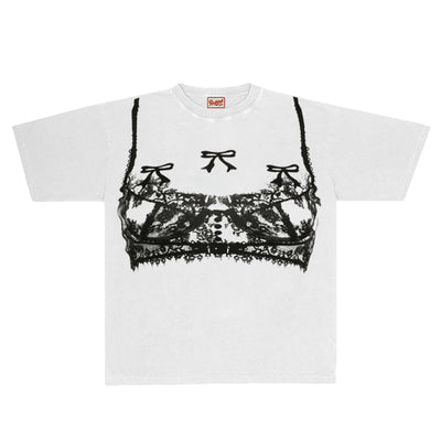 Blusa Gótica Blanca con Estampado Adorable - Image 10