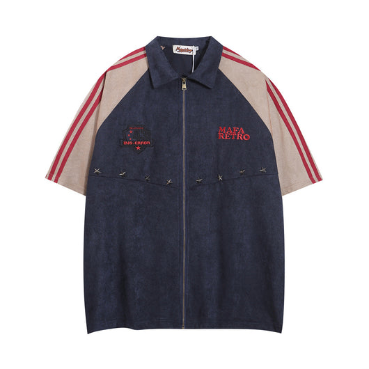 Camisa Raglan Suelta con Combinación de Colores - Image 9