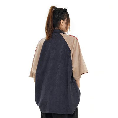 Camisa Raglan Suelta con Combinación de Colores - Image 12