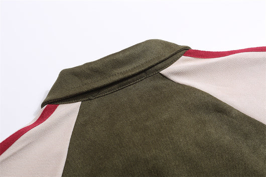 Camisa Raglan Suelta con Combinación de Colores - Image 20