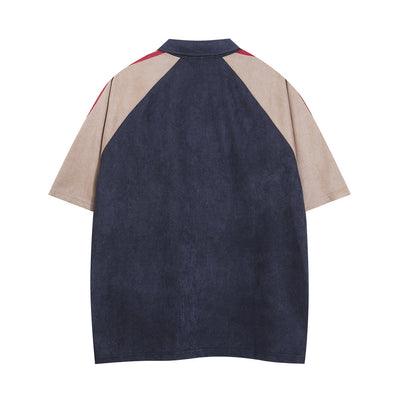 Camisa Raglan Suelta con Combinación de Colores - Image 23