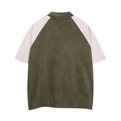 Camisa Raglan Suelta con Combinación de Colores - Image 31