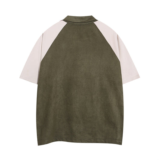 Camisa Raglan Suelta con Combinación de Colores - Image 31