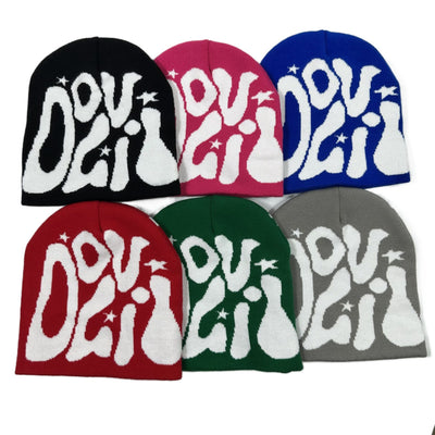 Gorro Tejido Retro con Letras Deportivas Jacquard - Image 18