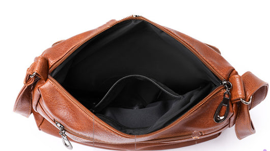 Bolso Bandolera de Cuero PU en Colores Sólidos para Mujer - Image 15