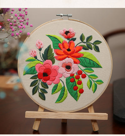 Kit de Costura para Cuadro Tridimensional con Flores Artesanales - Image 43