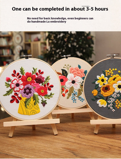 Kit de Costura para Cuadro Tridimensional con Flores Artesanales - Image 49