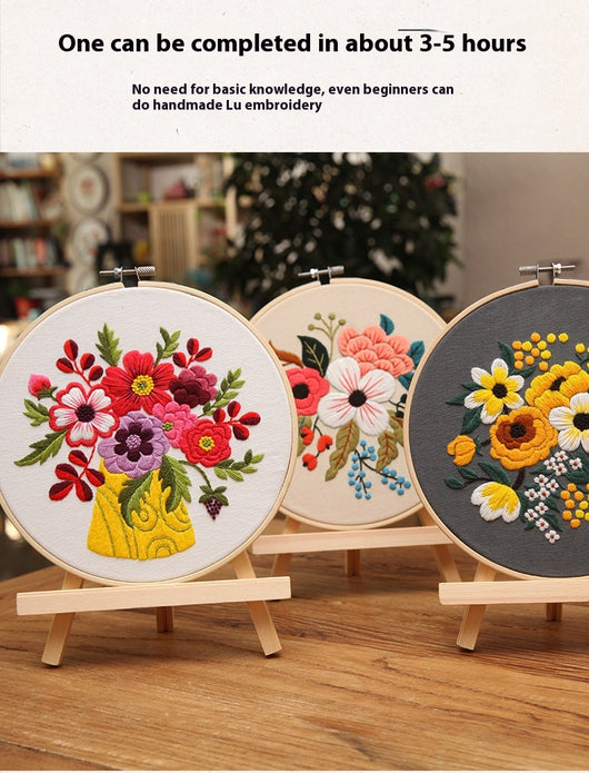 Kit de Costura para Cuadro Tridimensional con Flores Artesanales - Image 49