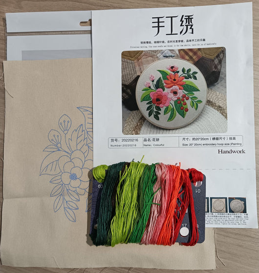 Kit de Costura para Cuadro Tridimensional con Flores Artesanales - Image 50
