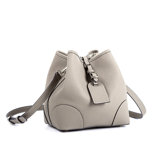 Bolso Cubo Retro de Cuero Genuino con Patrón Grabado y Cordón Ajustable - Image 34