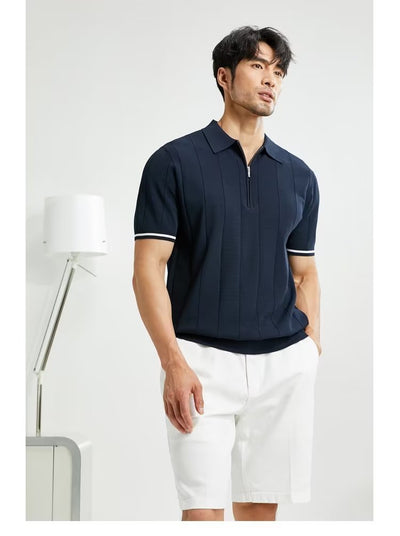 polo shirt, polo shirt, white, brown, casual - Image 13