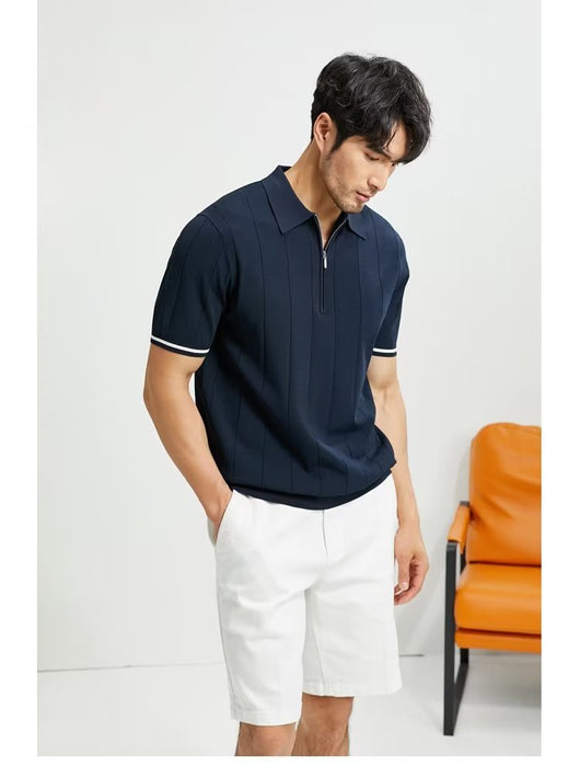 polo shirt, polo shirt, white, brown, casual - Image 14