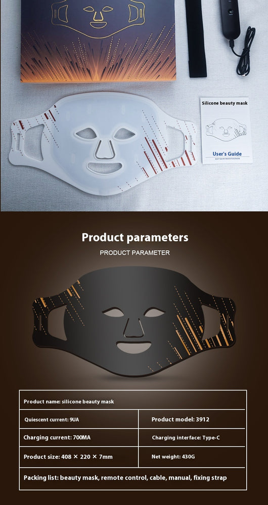 Máscara Facial LED de Fototerapia - Rejuvenecimiento Cutáneo Profesional - Image 8