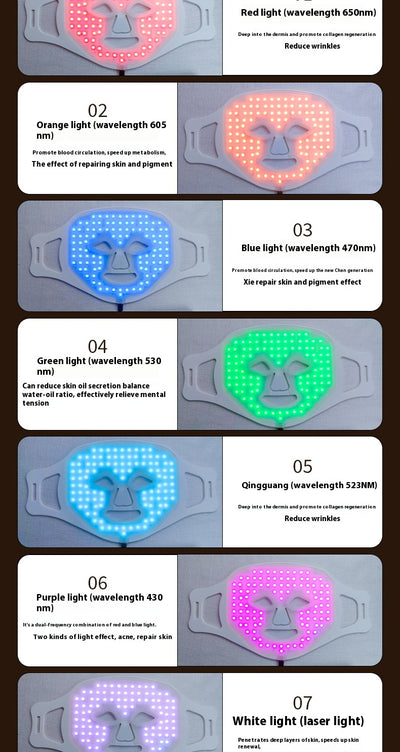 Máscara Facial LED de Fototerapia - Rejuvenecimiento Cutáneo Profesional - Image 9