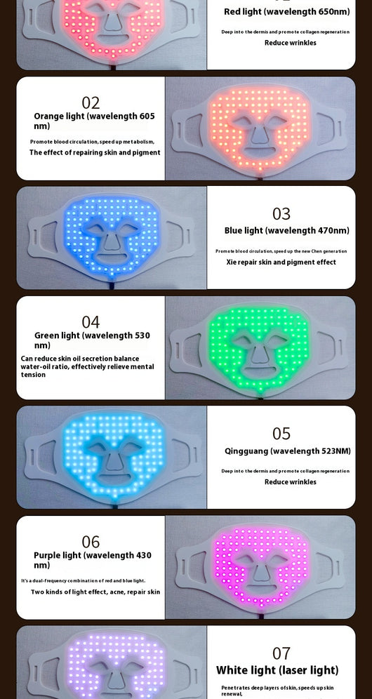Máscara Facial LED de Fototerapia - Rejuvenecimiento Cutáneo Profesional - Image 9