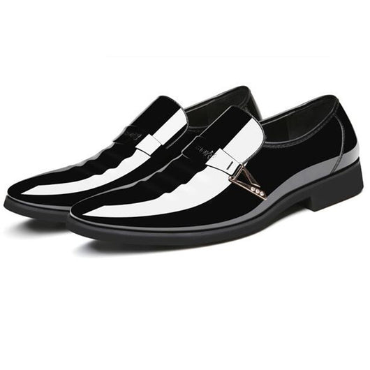 Zapatos de Cuero Brillante para Hombre - Diseño Moderno y Versátil - Image 7