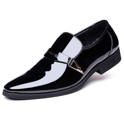 Zapatos de Cuero Brillante para Hombre - Diseño Moderno y Versátil - Image 10