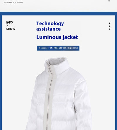 Abrigo Térmico Luminoso con Plumón - Chaqueta de Abrigo Elegante - Image 8