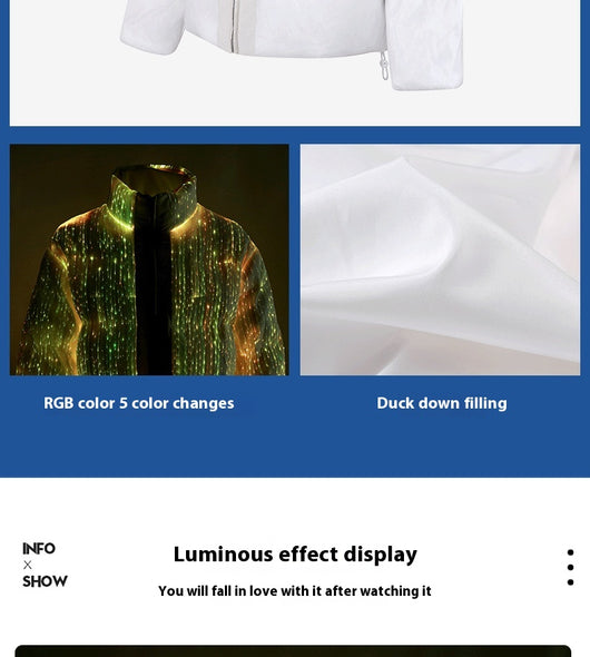 Abrigo Térmico Luminoso con Plumón - Chaqueta de Abrigo Elegante - Image 9