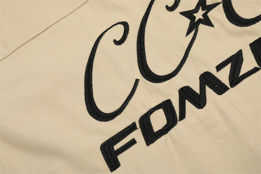 Camisa de Trabajo con Bordado de Letras y Bolsillo - Image 8