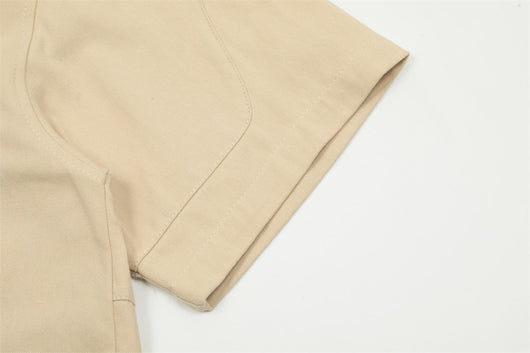 Camisa de Trabajo con Bordado de Letras y Bolsillo - Image 13