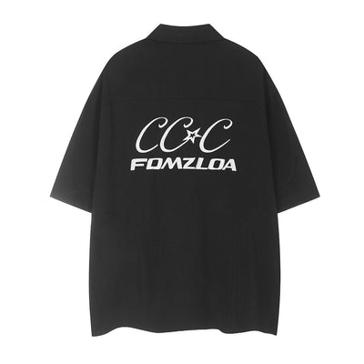 Camisa de Trabajo con Bordado de Letras y Bolsillo - Image 14