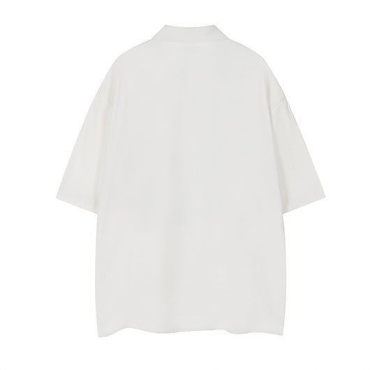 Polo Casual Bordado Suelto para Verano - Image 8