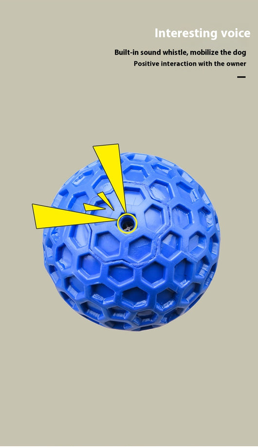Red 65mm dog toy ball with a textured honeycomb surface, designed for vocalization, bite-resistance, and molar relief. - Image 20