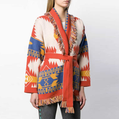 Suéter Bohemio de Cachemira con Flecos - Image 13