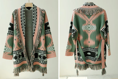 Suéter Bohemio de Cachemira con Flecos - Image 15