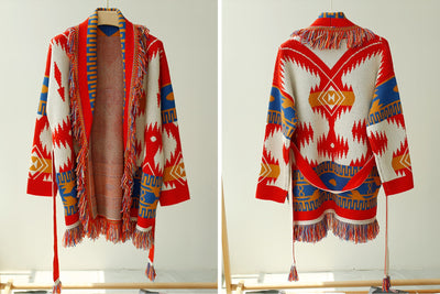 Suéter Bohemio de Cachemira con Flecos - Image 16