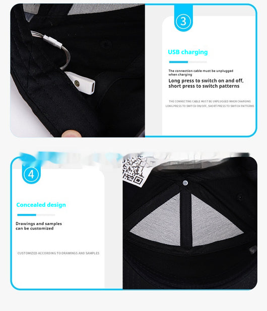 Gorra LED Luminosa para Fiestas Nocturnas - Image 10