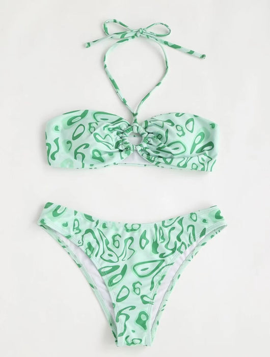 Bikini Bandeau Sexy con Abertura Frontal - Image 11
