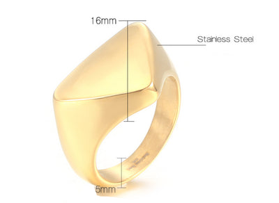 Anillo de Acero Inoxidable Triángulo para Hombre - Image 13