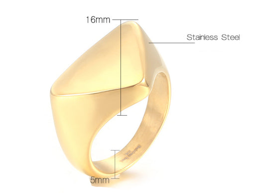 Anillo de Acero Inoxidable Triángulo para Hombre - Image 13