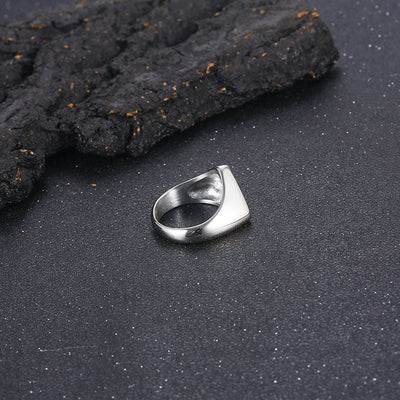 Anillo de Acero Inoxidable Triángulo para Hombre - Image 15