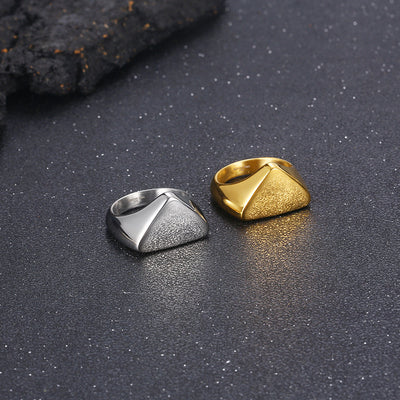 Anillo de Acero Inoxidable Triángulo para Hombre - Image 17