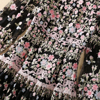 Vestido Swing con Bordado Pesado en Malla - Image 13