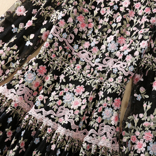 Vestido Swing con Bordado Pesado en Malla - Image 13
