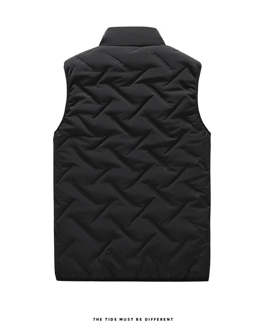 Chaleco Acolchado de Plumón para Hombre - Abrigo Suelto Otoño Invierno - Image 11