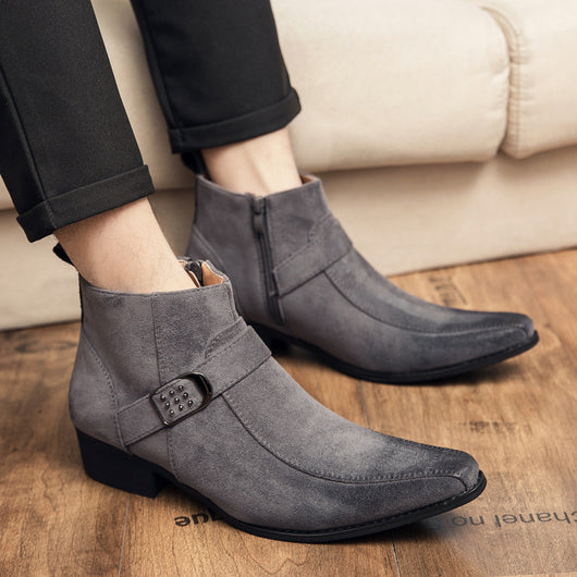 Zapatos de Cuero Casual para Hombre - Estilo Moderno y Versátil - Image 11