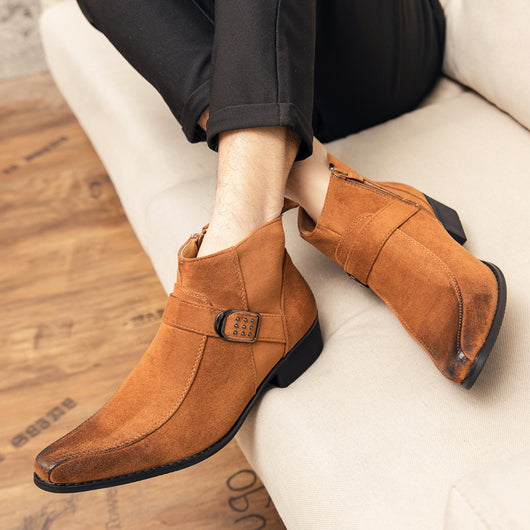 Zapatos de Cuero Casual para Hombre - Estilo Moderno y Versátil - Image 13