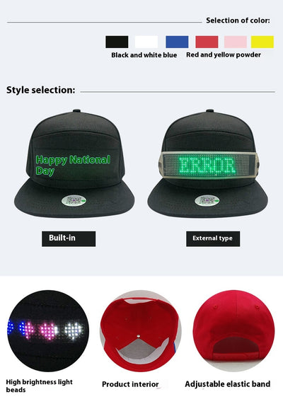 Gorra LED Publicitaria con Pantalla Flexible y Control por App - Image 8