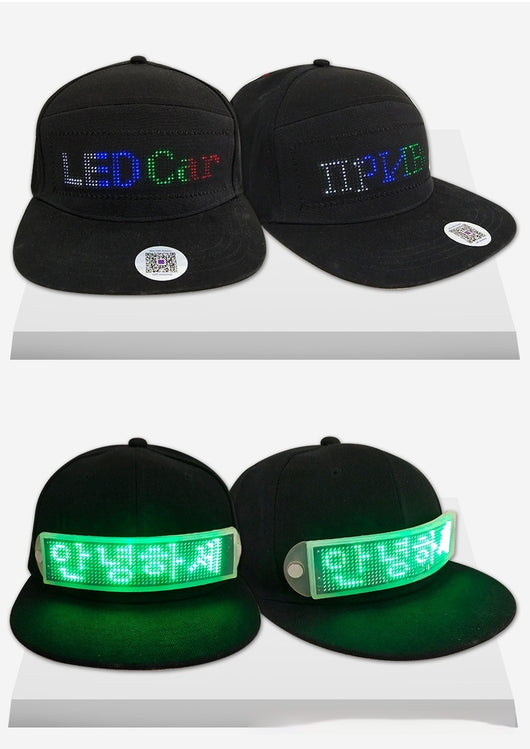 Gorra LED Publicitaria con Pantalla Flexible y Control por App - Image 9