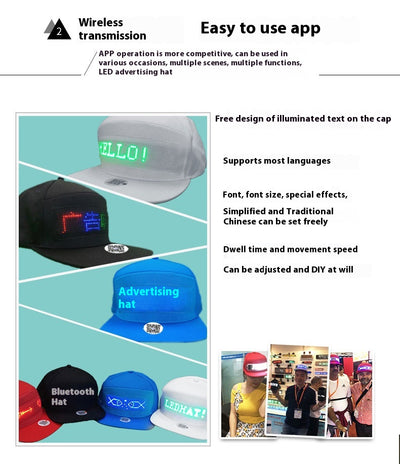 Gorra LED de Algodón con Tecnología Inalámbrica - Image 12